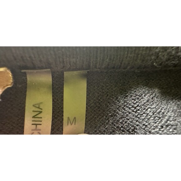 Soft Surroundings Black Open Front Cardigan Cotton Blend Women's MEDIUM - Picture 9 of 12